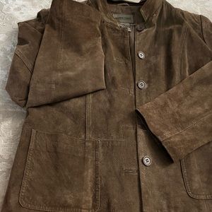 Brandon Thomas Brown Suede Jacket